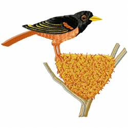 Small Birds Embroidery Design 6